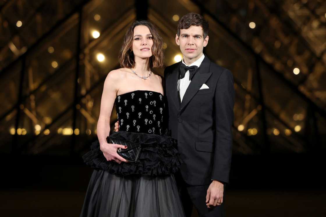 Keira Knightley and James Righton in Paris, France.
