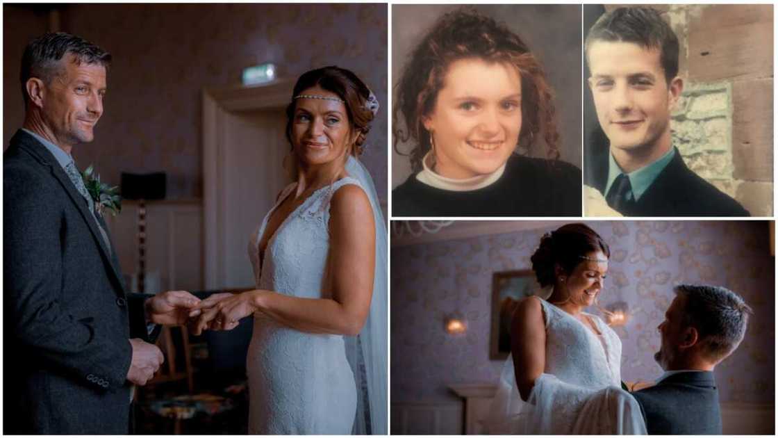 He proposed to her with their old ring. He proposed to her with their old ring.