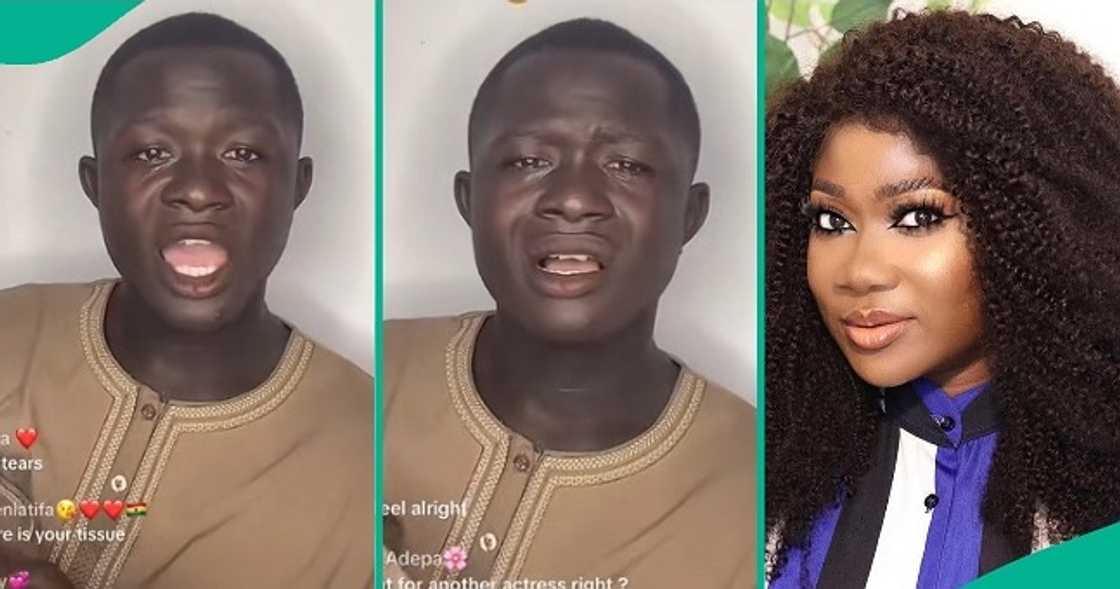 Man in tears after getting unexpected message from Mercy Johnson Okojie. Man in tears after getting unexpected message from Mercy Johnson Okojie.
