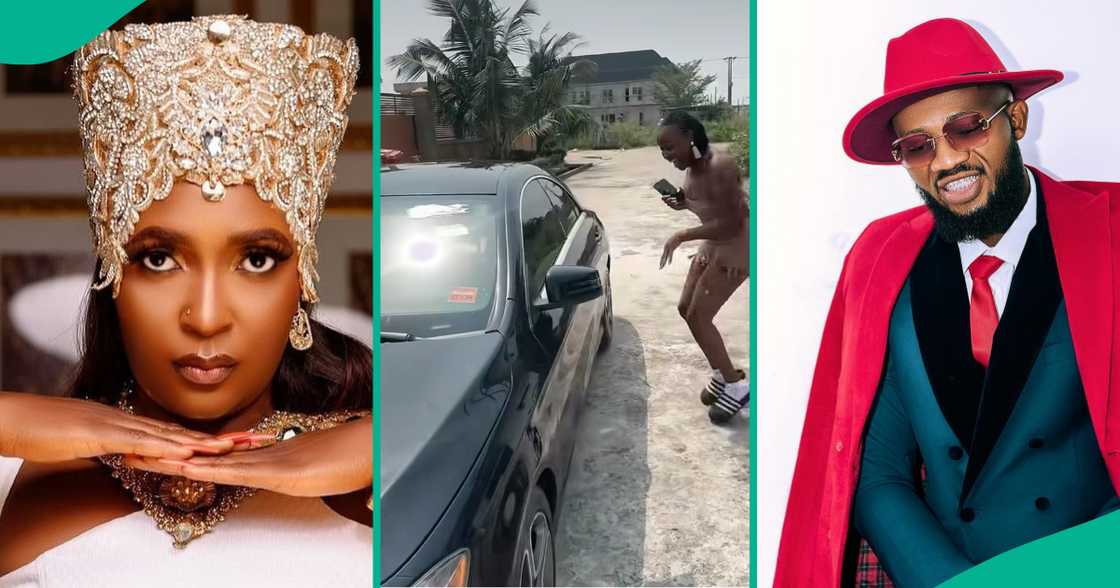 Blessing CEO excited over car gift from Ikechukwu Ogbonna, aka IVD. Blessing CEO excited over car gift from Ikechukwu Ogbonna, aka IVD.