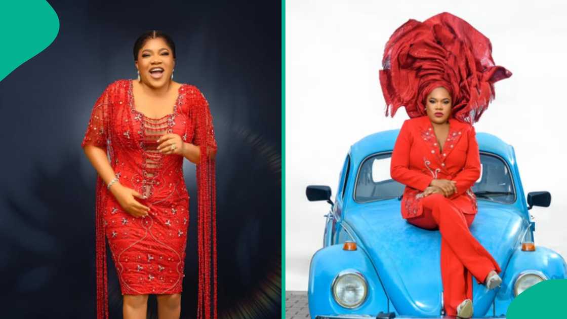 Toyin Abraham shuts down rumours of competing with colleague. Toyin Abraham shuts down rumours of competing with colleague.