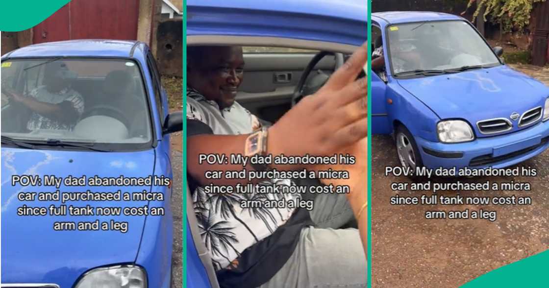 Nigerian Man Abandons His Car, Buys Micra Vehicle That Consumes Less Fuel