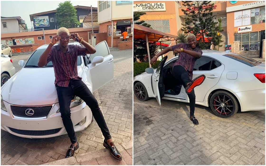 Nigerian man named Akorede J. Ayanbisi has bought a new car for himself Nigerian man named Akorede J. Ayanbisi has bought a new car for himself