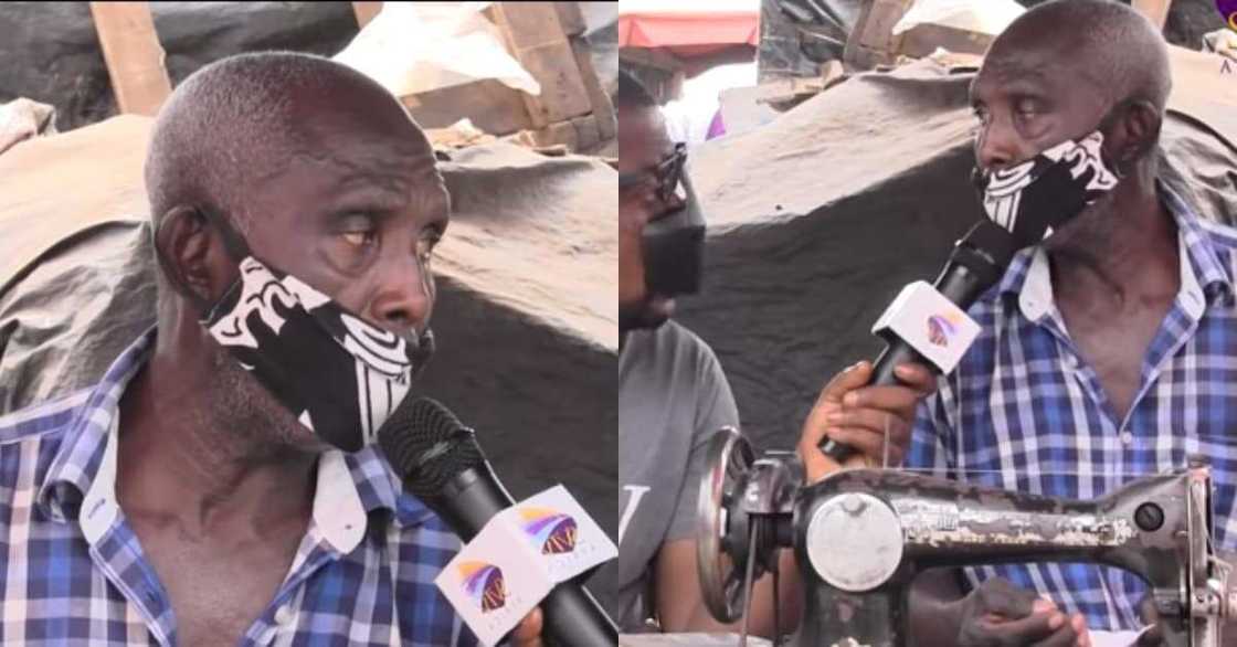 Kwesi Poku: Meet 77-year-old Father of 12 who has sewn for 59 years Kwesi Poku: Meet 77-year-old Father of 12 who has sewn for 59 years