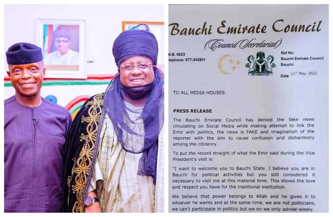 Sarkin Bauchi da Osinbajo