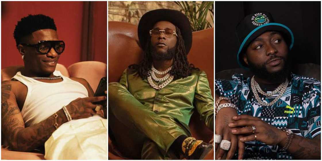 Wizkid, Burna Boy, Davido Wizkid, Burna Boy, Davido
