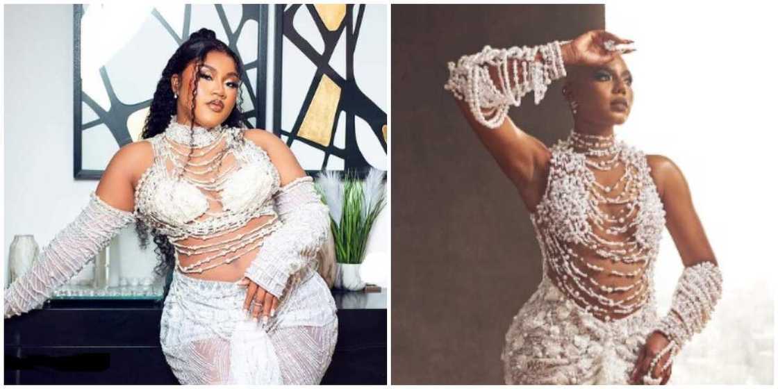 Nancy Isime's dress recreated by lady