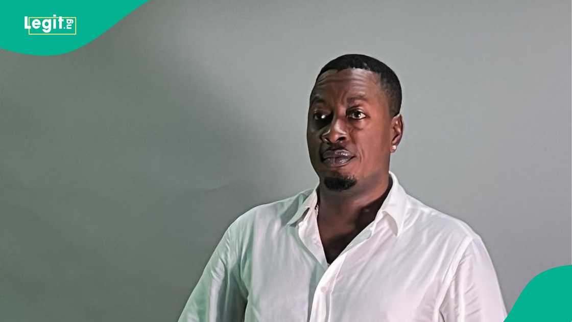 Taye Currency's son reacts to his viral Olubadan performance.