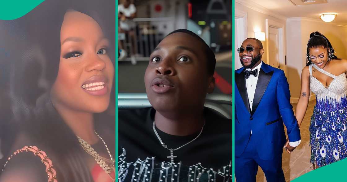 Nigerian streamer Enzo meets Davido's wife Chioma Adeleke at singer's 5IVE concert. Nigerian streamer Enzo meets Davido's wife Chioma Adeleke at singer's 5IVE concert.