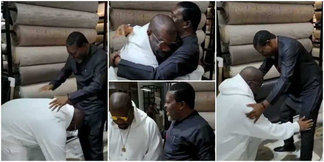 Don Jazzy Star Struck, Prostrates to Greet Kanayo O. Kanayo As He Meets Legendary Actor for the First Time Don Jazzy Star Struck, Prostrates to Greet Kanayo O. Kanayo As He Meets Legendary Actor for the First Time