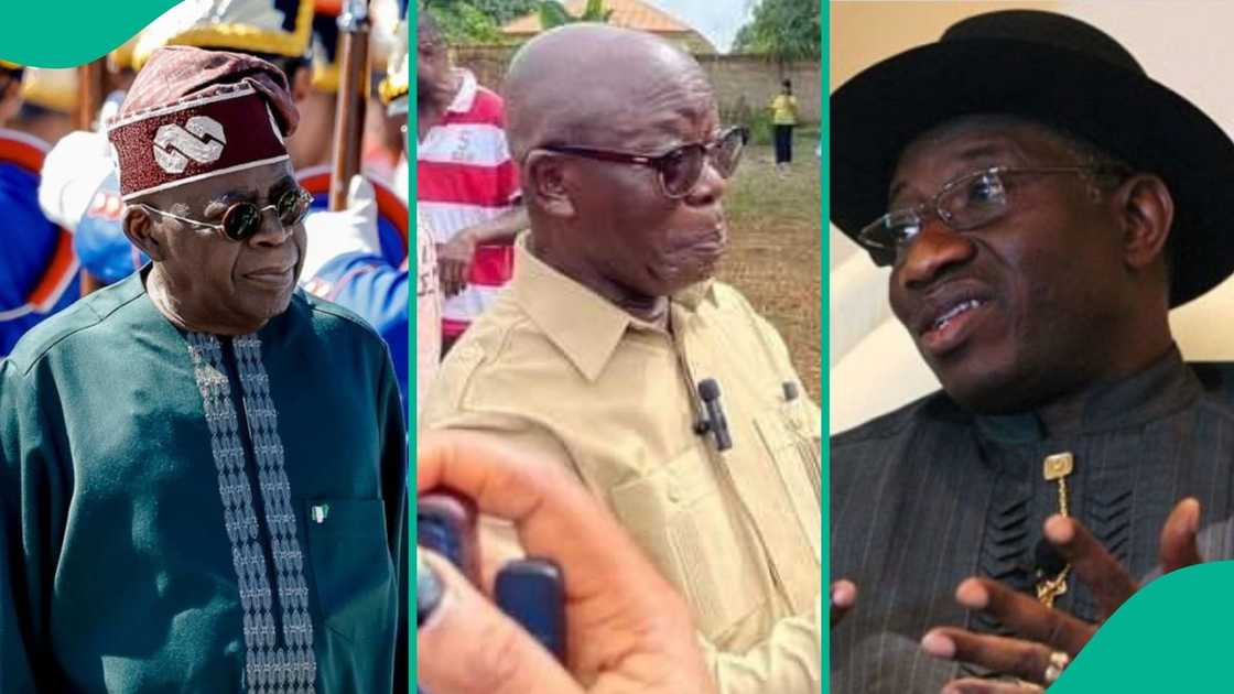 Adams Oshiomhole has advised former President Goodluck Jonathan not to join the 2027 presidential race and contest against President Bola Tinubu. Adams Oshiomhole has advised former President Goodluck Jonathan not to join the 2027 presidential race and contest against President Bola Tinubu.