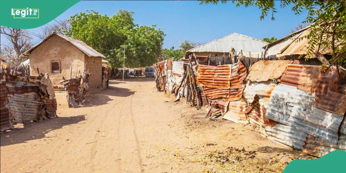 African village. African village.