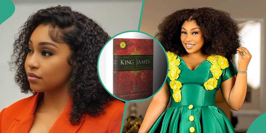 Rita Dominic shares how a woman can make request using bible language Rita Dominic shares how a woman can make request using bible language