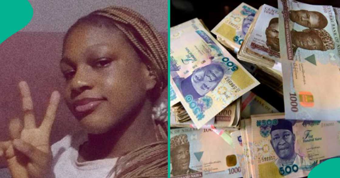 Nigerian lady overjoyed after securing her first N300k. Nigerian lady overjoyed after securing her first N300k.