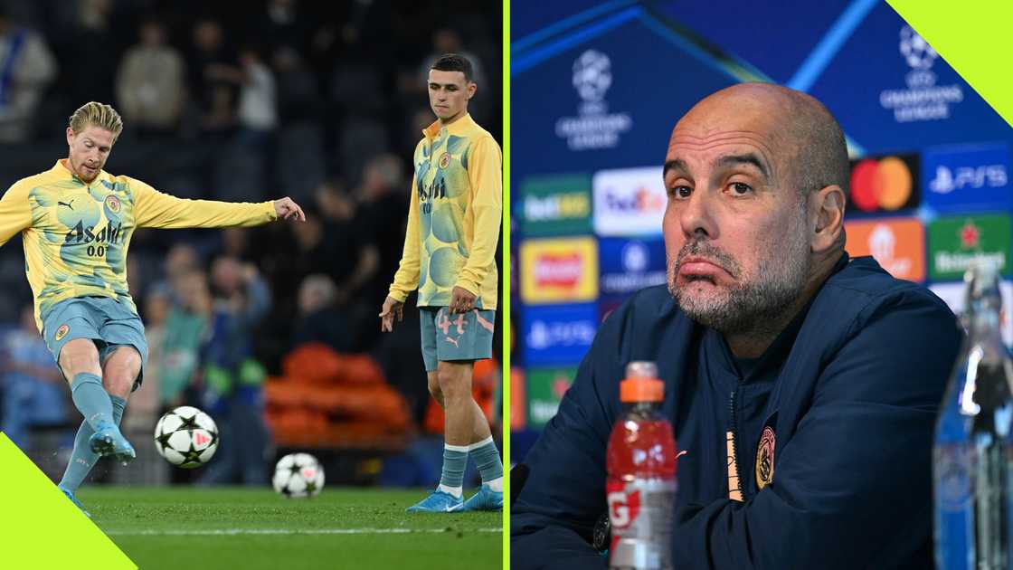 Pep Guardiola delivered a worrying update about Kevin De Bruyne's health status after the latter picked up an injury in the Champions League. Pep Guardiola delivered a worrying update about Kevin De Bruyne's health status after the latter picked up an injury in the Champions League.