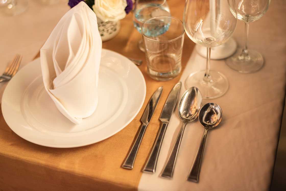 Cutlery at a restaurant Cutlery at a restaurant