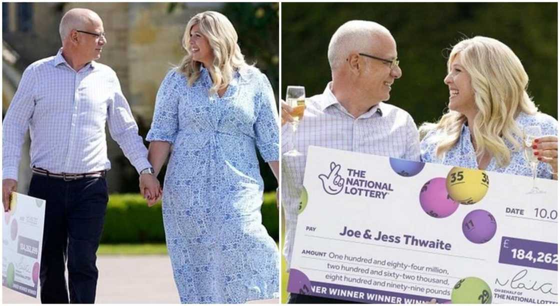 Tess and Joe cashed out hugely in EuroMillions lottery. Tess and Joe cashed out hugely in EuroMillions lottery.