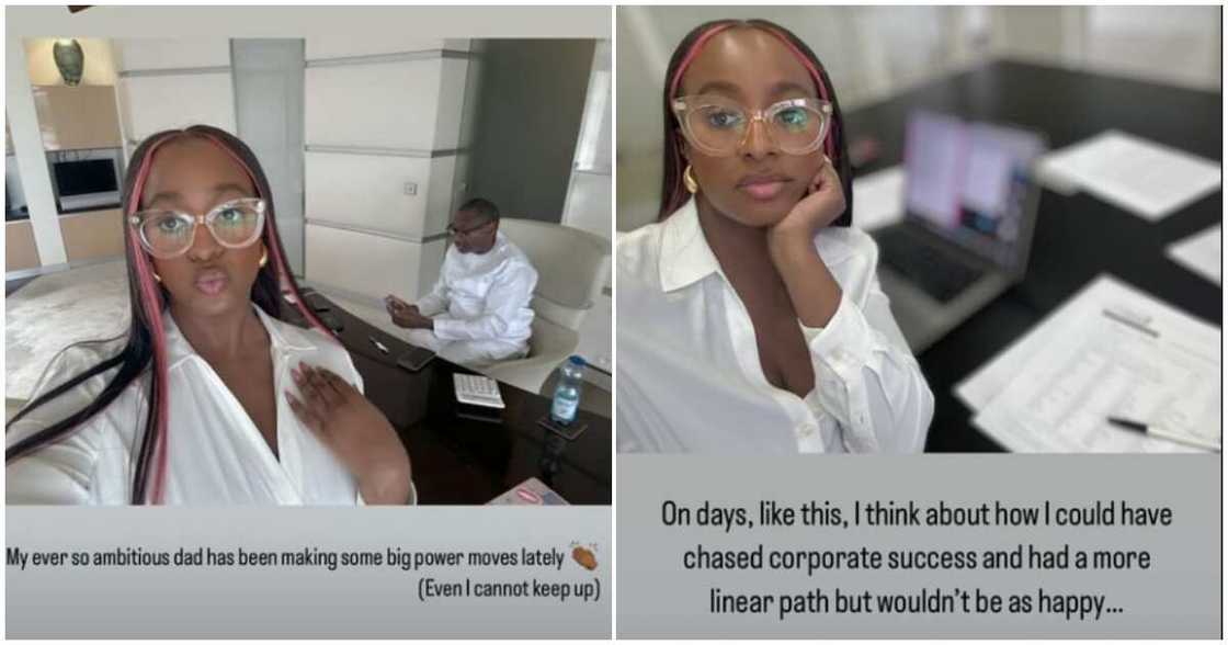 DJ Cuppy contemplates working in father's company