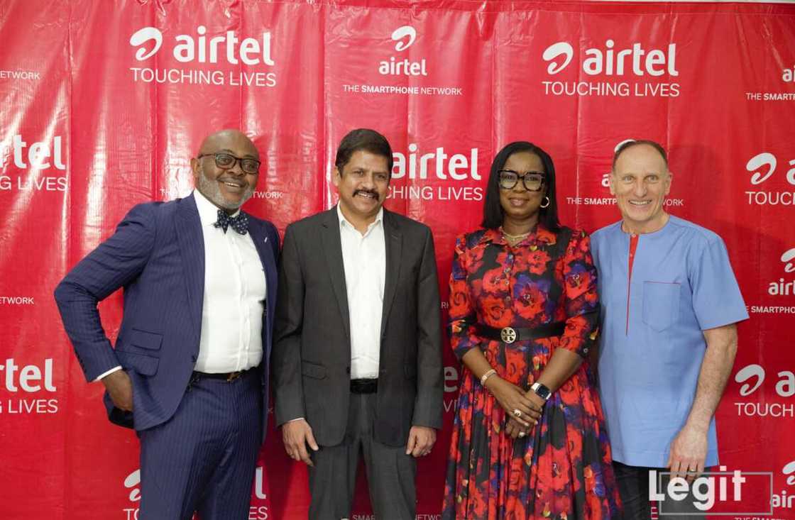 Director, Corporate Communications and CSR, Airtel Africa, Emeka Oparah; Chief Executive Officer & Managing Director, Airtel Nigeria, Surendran Chemmenkotil.