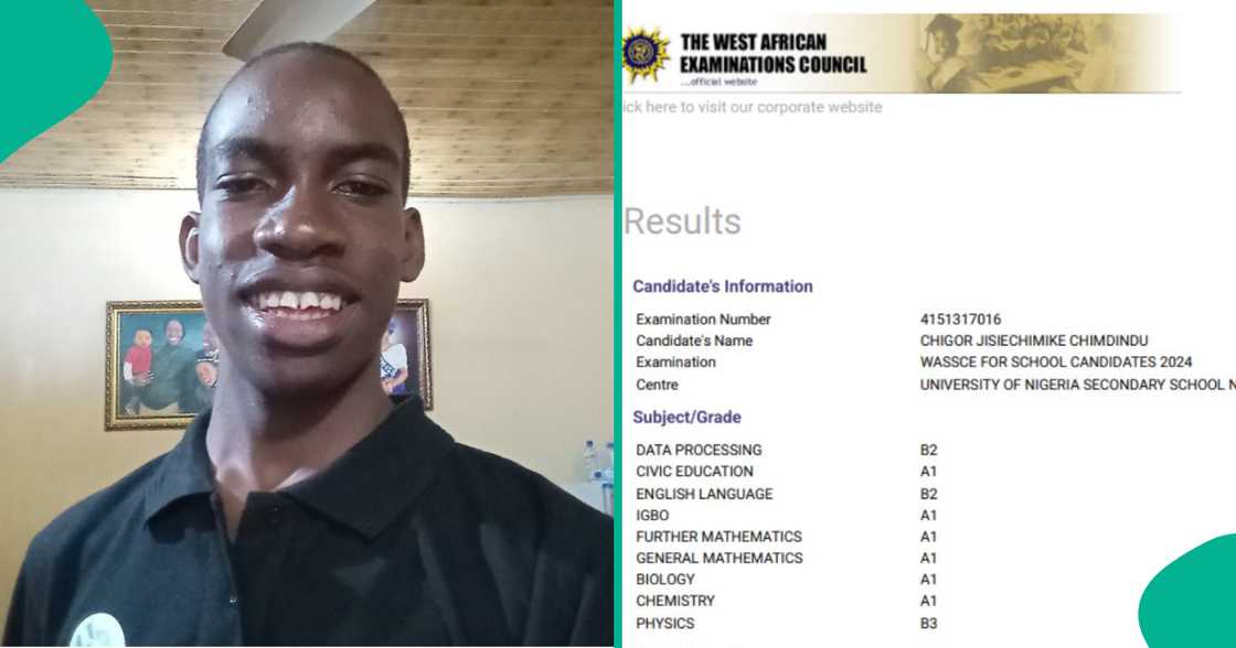 WAEC 2024 Result UNN Professor's Son who Scored 339 in JAMB Clears his