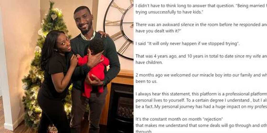 Cheering Story: Ghanaian Couple Finally Welcomes First Child After 10 Years of Childlessness Cheering Story: Ghanaian Couple Finally Welcomes First Child After 10 Years of Childlessness