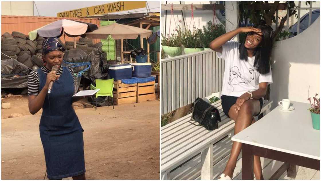 Nigerian lady preaches in market with long skirt, goes to the spa after with short dress, stirs reactions Nigerian lady preaches in market with long skirt, goes to the spa after with short dress, stirs reactions
