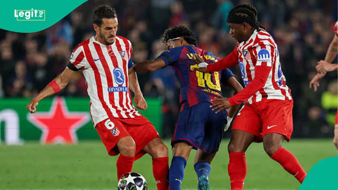 Lamine Yamal, Diego Simeone, Ademola Lookman, Barcelona, Atletico Madrid, UCL Lamine Yamal, Diego Simeone, Ademola Lookman, Barcelona, Atletico Madrid, UCL
