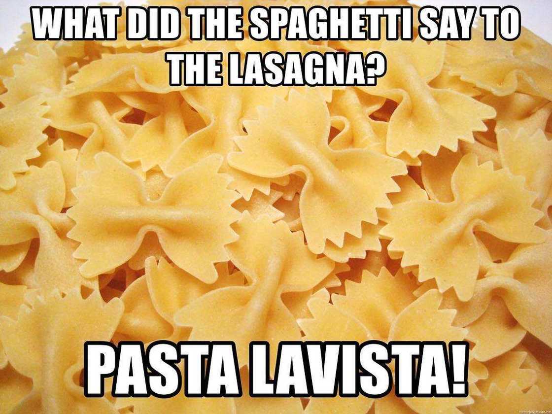 Spaghetti puns