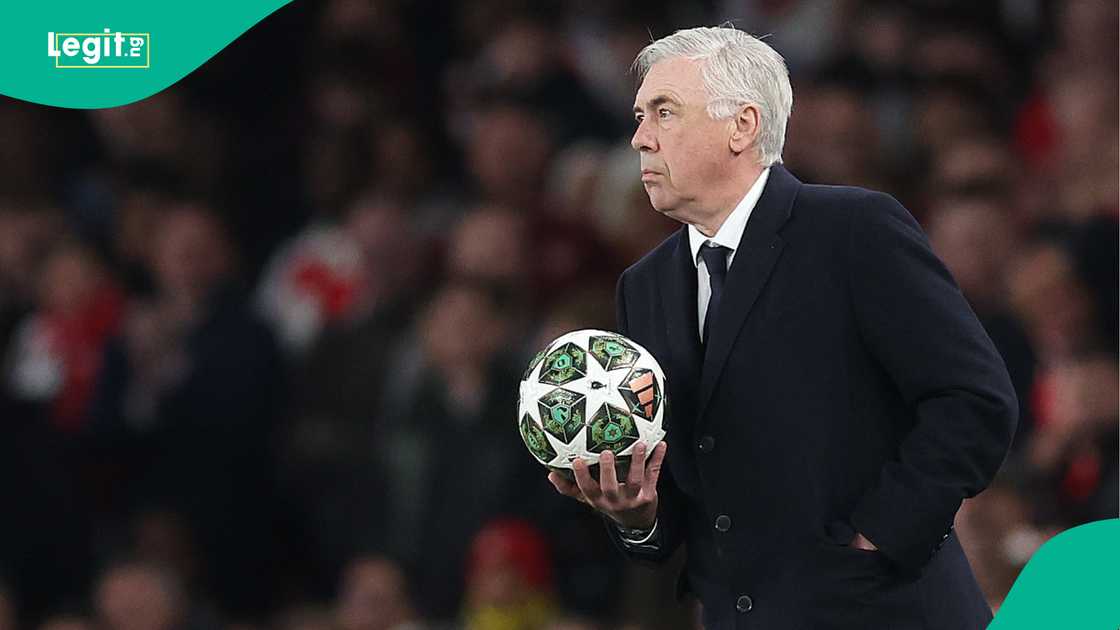 Carlo Ancelotti has reacted to Real Madrid's loss to Arsenal in the UEFA Champions League quarter-final first leg. Carlo Ancelotti has reacted to Real Madrid's loss to Arsenal in the UEFA Champions League quarter-final first leg.