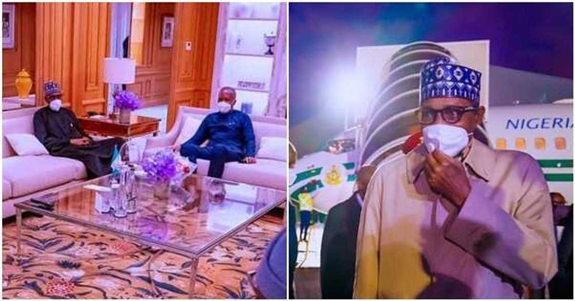 Photos emerge as President Buhari arrives France for African Finance Summit w Photos emerge as President Buhari arrives France for African Finance Summit w