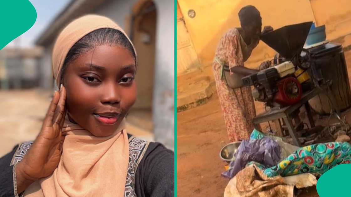 Woman prays before starting business in her shop. Woman prays before starting business in her shop.