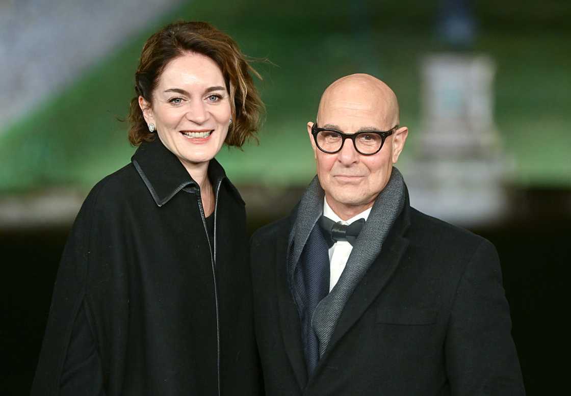 Felicity Blunt and Stanley Tucci attend the "Finding Harmony: A King's Vision" Windsor Castle Premiere
