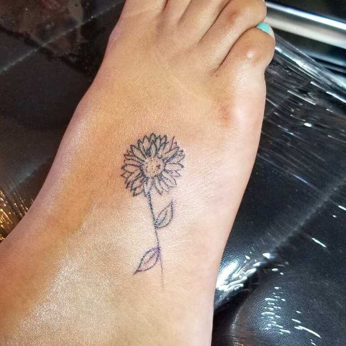 Sunflower tattoo