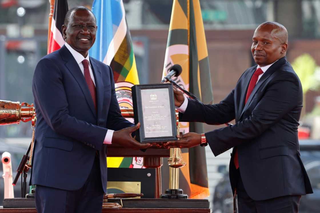 President William Ruto welcomed Kithure Kindiki as his new deputy president at a swearing-in ceremony