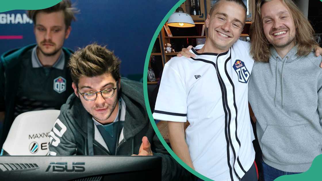 Collage with professional gamers Sébastien Debs, Jesse Vainikka and Johan Sundstein