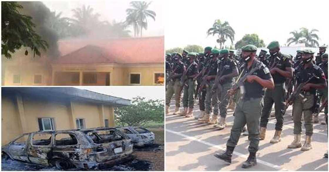 Police disclose those responsible for attack on Abia police command Police disclose those responsible for attack on Abia police command