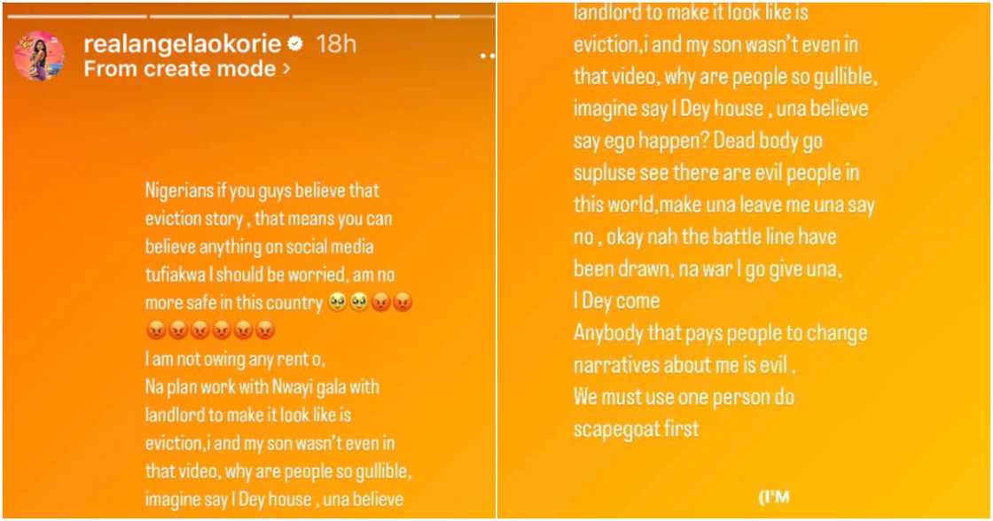 Angela Okorie addresses house rumours