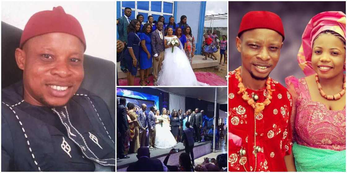 Reactions as Nigerian man shares wedding photos as he exposes pastor of marrying his wife of 12 years Reactions as Nigerian man shares wedding photos as he exposes pastor of marrying his wife of 12 years