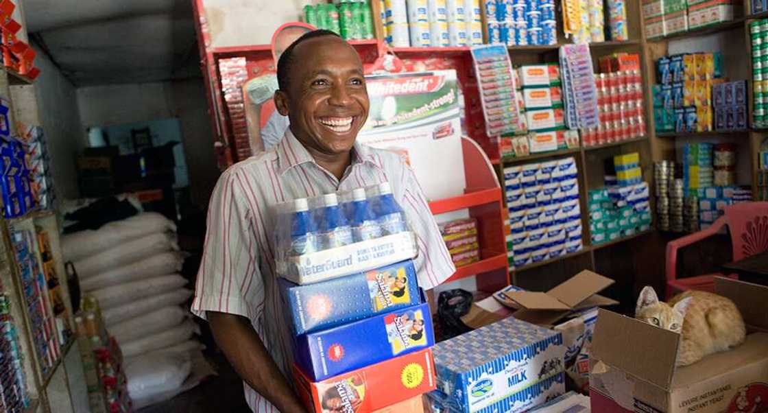 man in shop man in shop