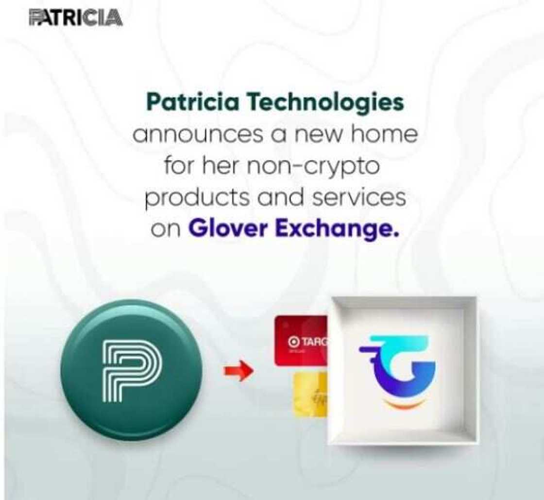 Patricia Technologies announces a new home for her non-crypto products and services on Glover Exchange Patricia Technologies announces a new home for her non-crypto products and services on Glover Exchange