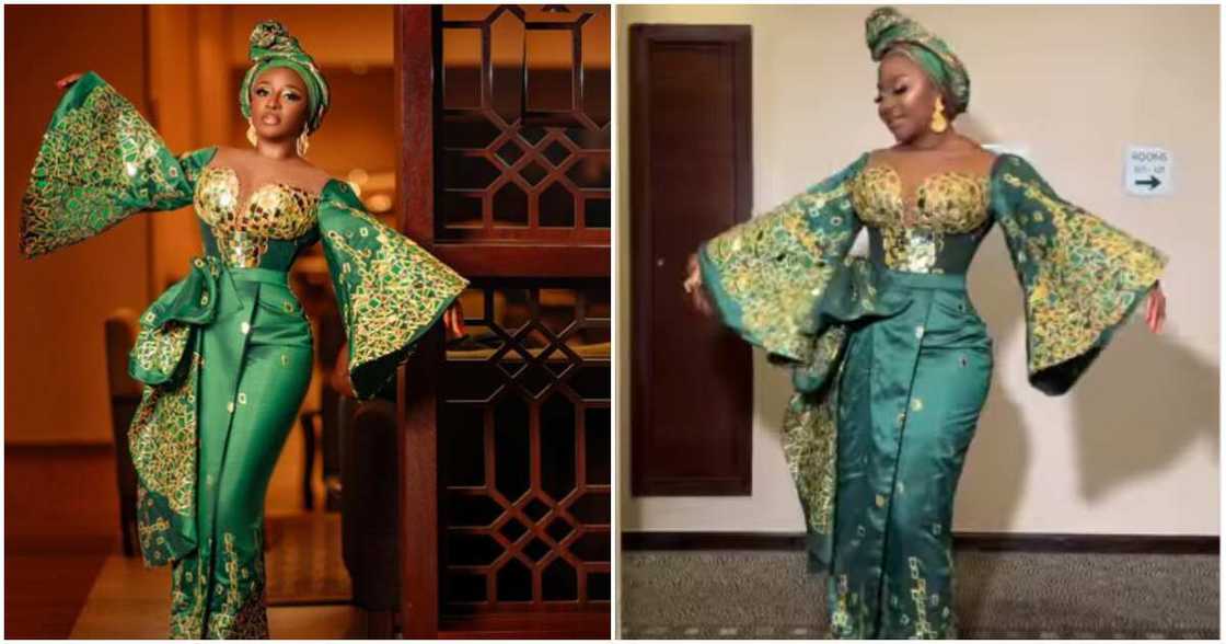 Ini Edo's outfit, Rita Dominic's wedding. Ini Edo's outfit, Rita Dominic's wedding.