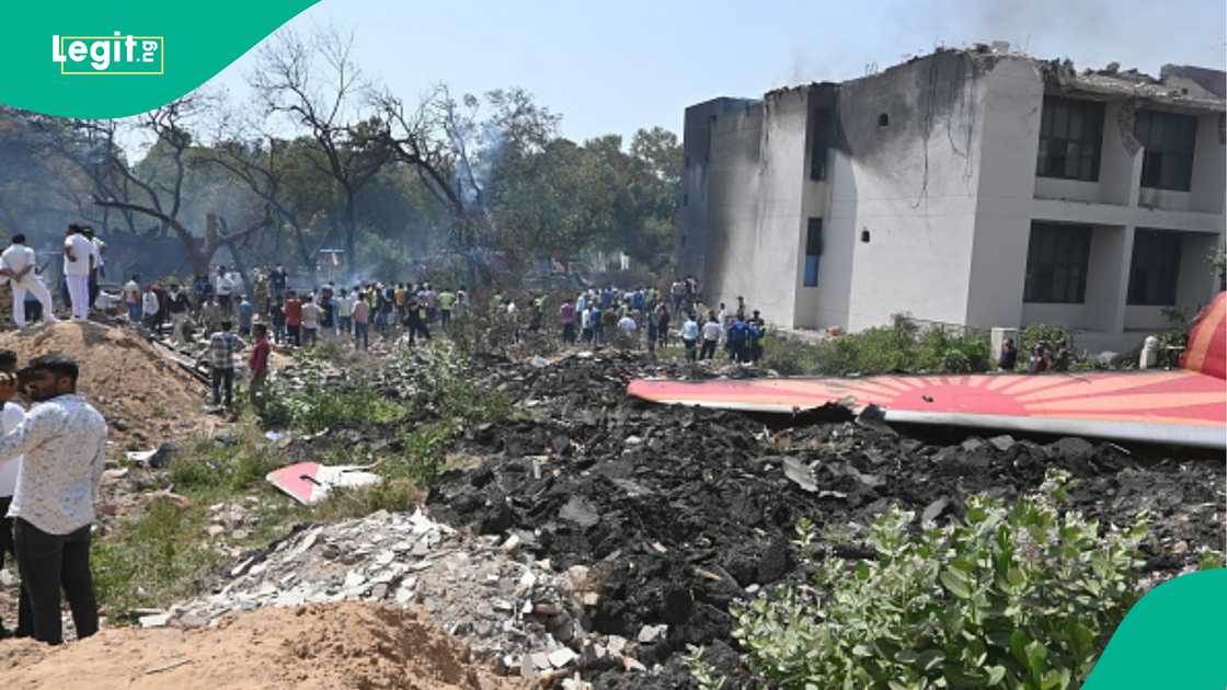 Scene of Air India plane crash. Scene of Air India plane crash.