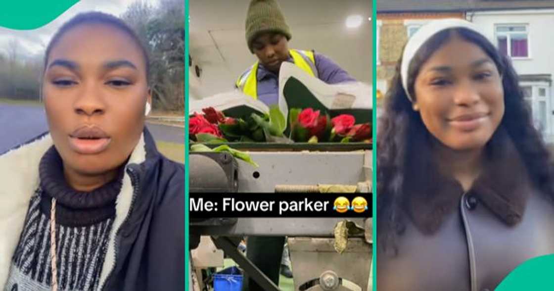 Nigerian lady shares how being in the UK humbled her to a flower parker.