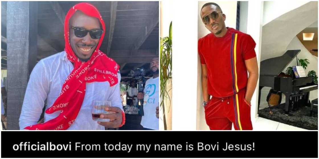 Comedian Bovi Reacts After Being Criticised for Adding Jesus to His Name Comedian Bovi Reacts After Being Criticised for Adding Jesus to His Name