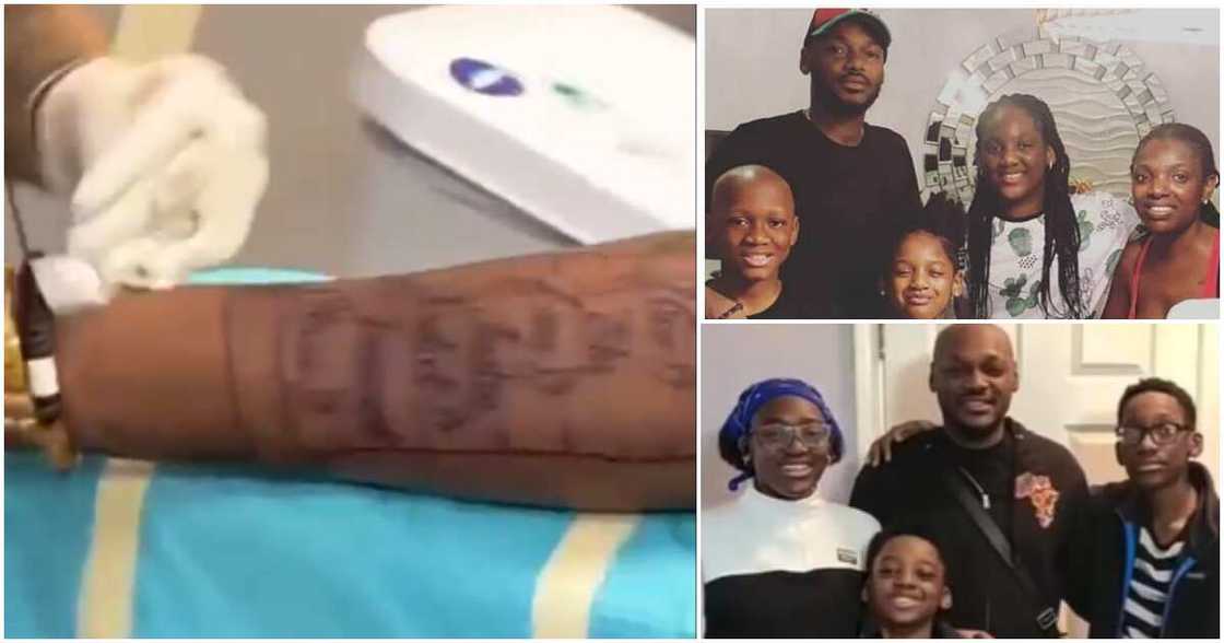 2baba tattoos names of his children 2baba tattoos names of his children