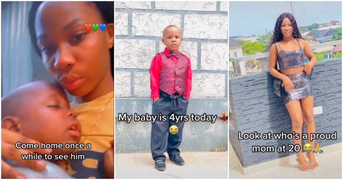 Adibe chioma happiness, Nigerian single mum, 20-year-old single mum, grown son