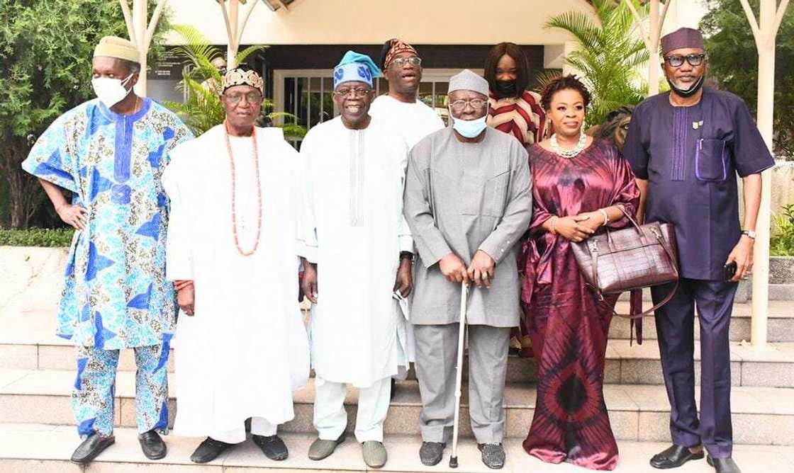 Afenifere Chieftains Visit Tinubu in Lagos Afenifere Chieftains Visit Tinubu in Lagos