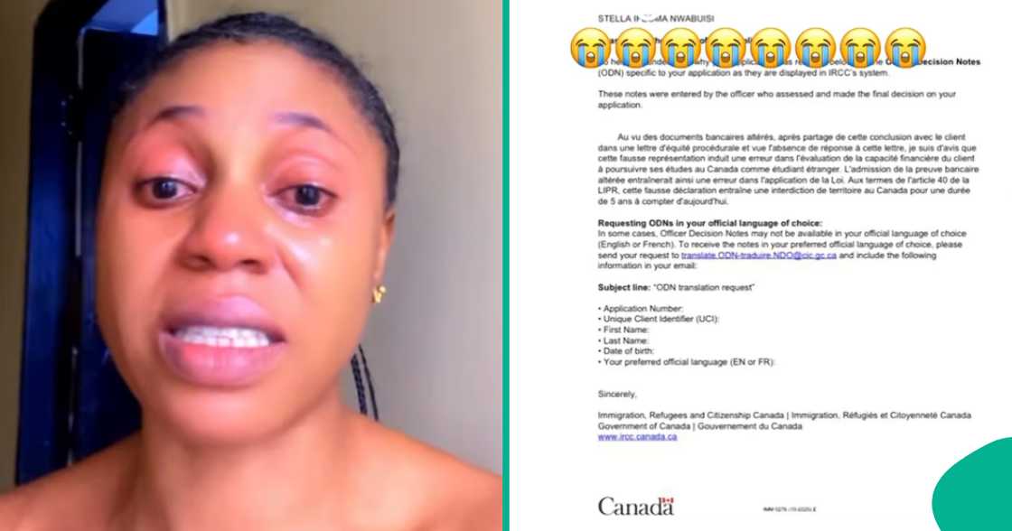 Nigerian lady banned from relocating to Canada. Nigerian lady banned from relocating to Canada.