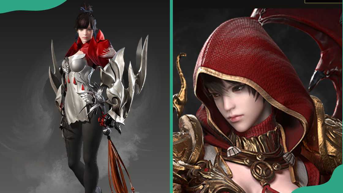 Scrapper in armoured gauntlets (L). Hooded scrapper with dark, menacing weapons (R). Scrapper in armoured gauntlets (L). Hooded scrapper with dark, menacing weapons (R).