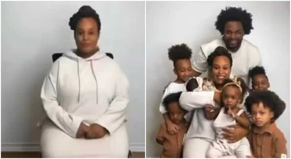 A woman has shared the video of her 6 amazing children after doctors said she will never bear kids. A woman has shared the video of her 6 amazing children after doctors said she will never bear kids.